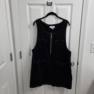 NY Jeans Black Corduroy Sleeveless Dress